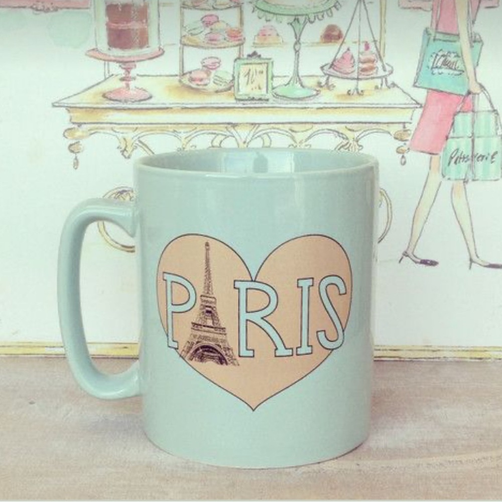 PARIS France Eiffel Tower Jumbo Souvenir Coffee Mug The Old Pottery Company - Picture 9 of 9